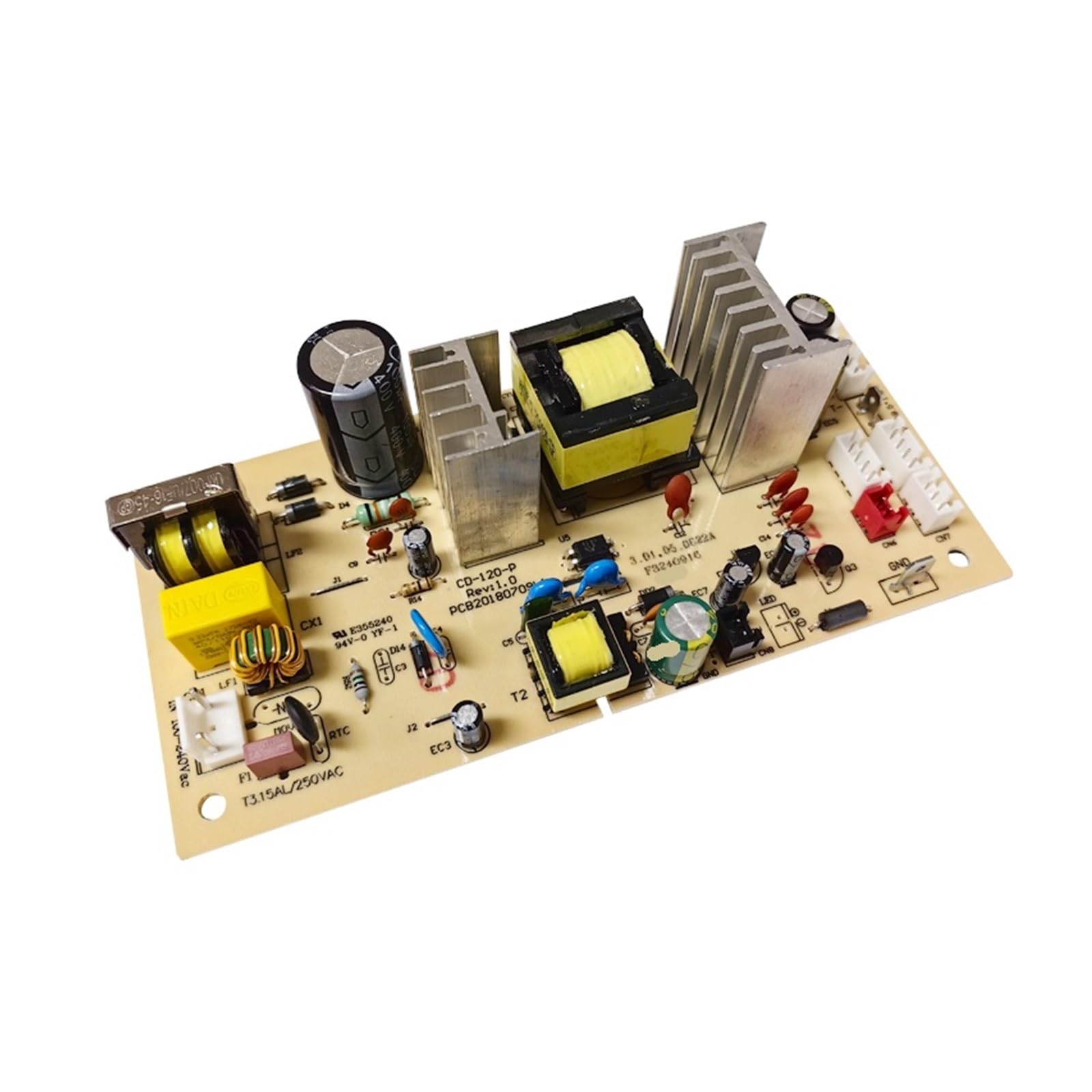 Carte De Circuit Imprimé D'alimentation For Armoire À Vin CD-120-P/REV-1.0-PCB20180709L1 E355240, Pièces De Réfrigération, Ventilateur Interne Et Externe, Carte Mère SK-BX-P ZC-BX-P