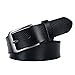 Produktbild CALIYO Ledergürtel Herren aus Rindsleder,Echtes Leder Gürtel Herren,115-125cm Belt Men Metall Retro Jeansgürtel,Länge kürzbar,3.8cm Breit,Schwarz/Dunkelbraun/Braun