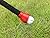 ELVES Golf Ball Pick-up Suction Cup Sticks on Putter?Putter Ball Pick up,Golf Ball Retriever for Putter Grips,Golf Ball Grabber Suction Cup Pick Up Back Saver Put On Putter Grip-Rubber (red)