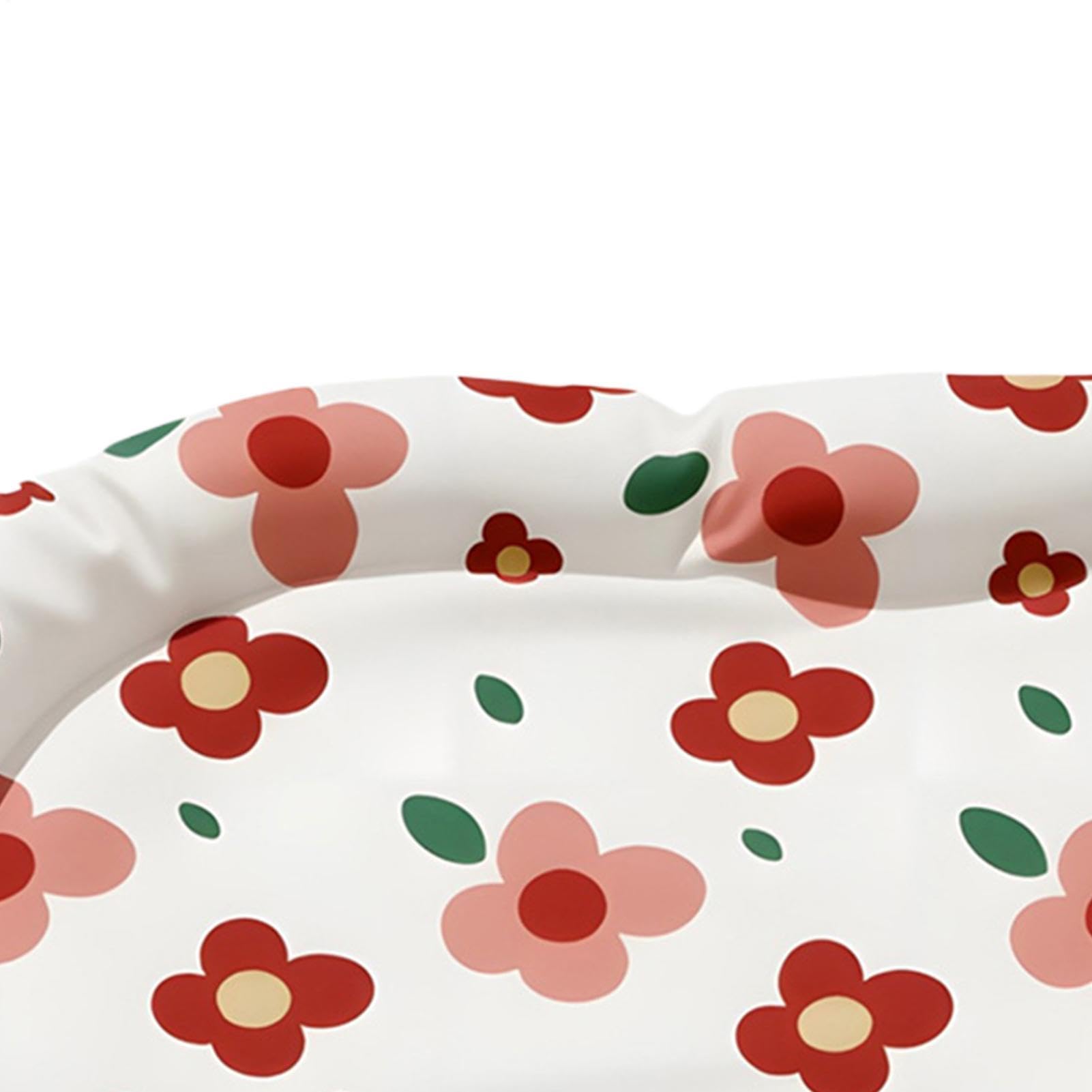 Tapis rafraîchissant pour chien - Motif floral - Gel doux - Imperméable - Portable