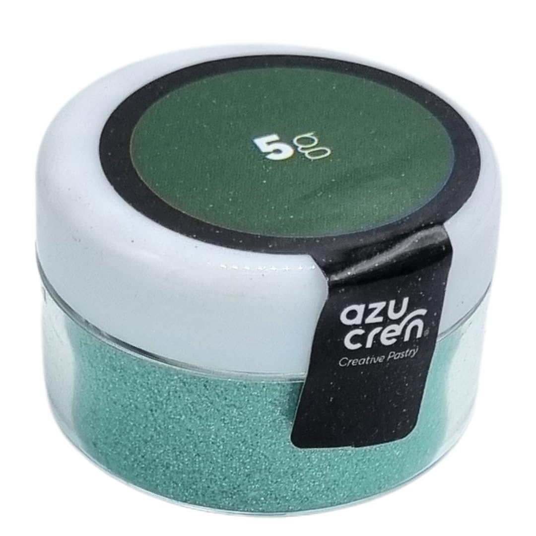 Azucren Essbarer Glitter Tortendekoration Weihnachtsgrün 5g