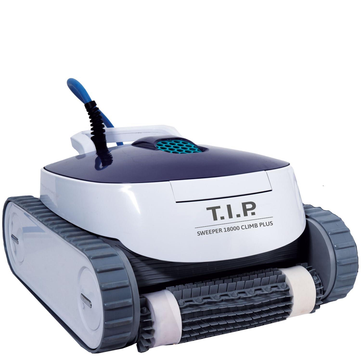 T.I.P. Robot de Piscina (100 m³ de tamaño de Cuenca, 18.000 l/h, caudal de caudal, Limpieza de Suelos, Limpieza de Paredes, línea de Agua, chorros de Agua, Independiente, Totalmente automático, Modos