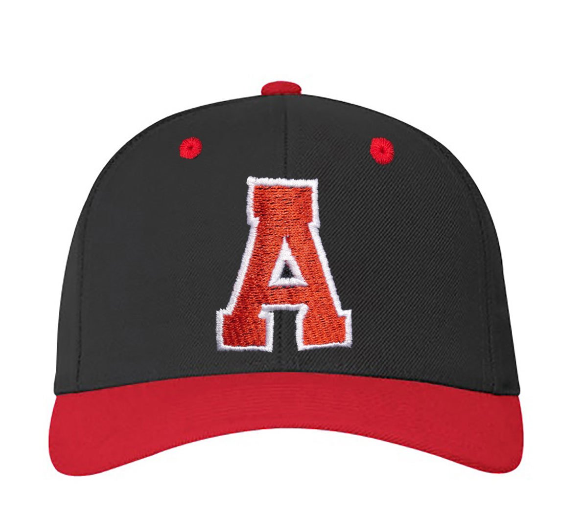 4sold ABC Letter and 23 Numbers Snapback Cap in Red Black/White with Letters A to Z (a)