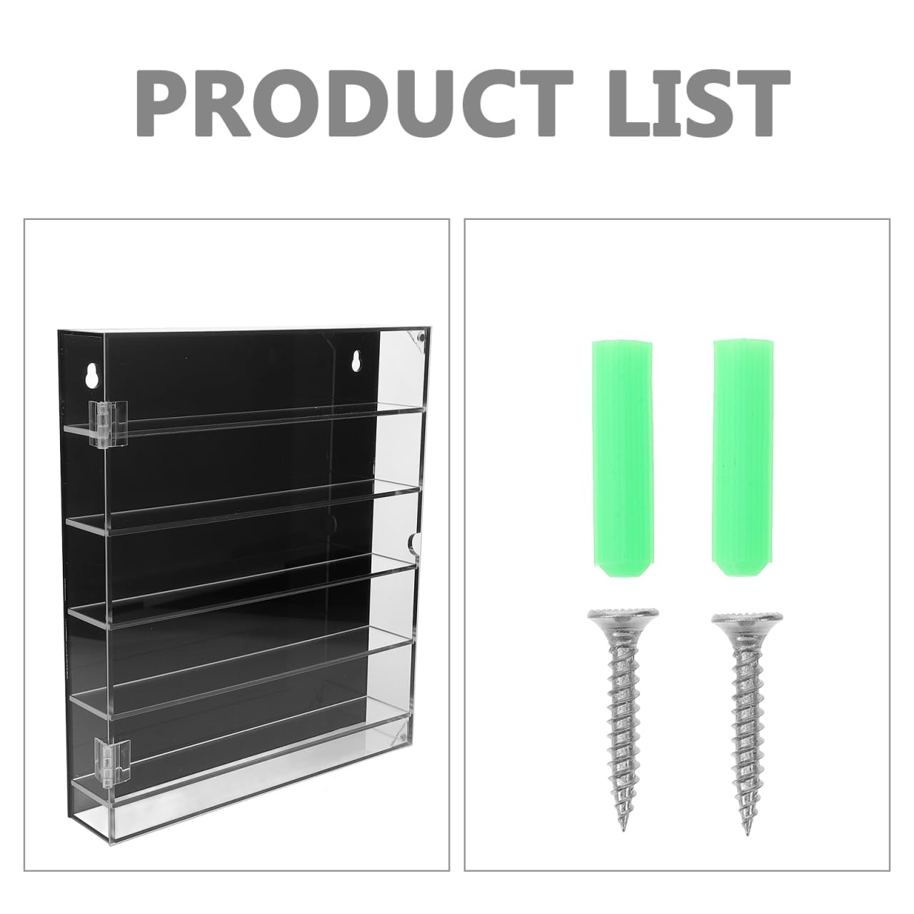 NOLITOY Acrylic Multi-layer Display Case for Cars: Transparent Organizer Shelf for Collectibles Model Car and ToysStorage Cabinet with Black Base - Image 2