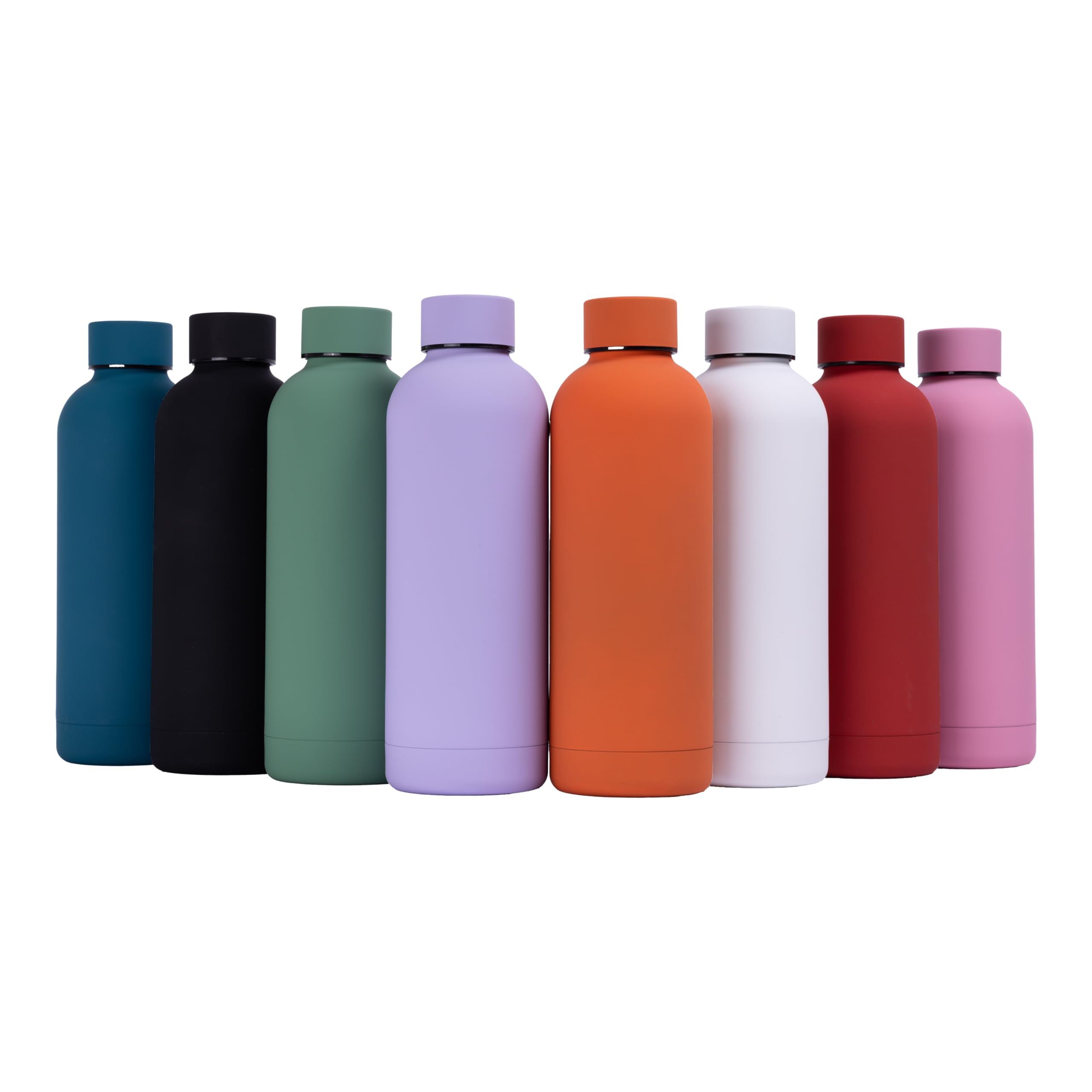 BIGGS & BANEStainless Steel Water Bottle - Double Walled Vacuum Insulated – Thermal Flask for Cold and Hot Drinks – 500 ml (White)