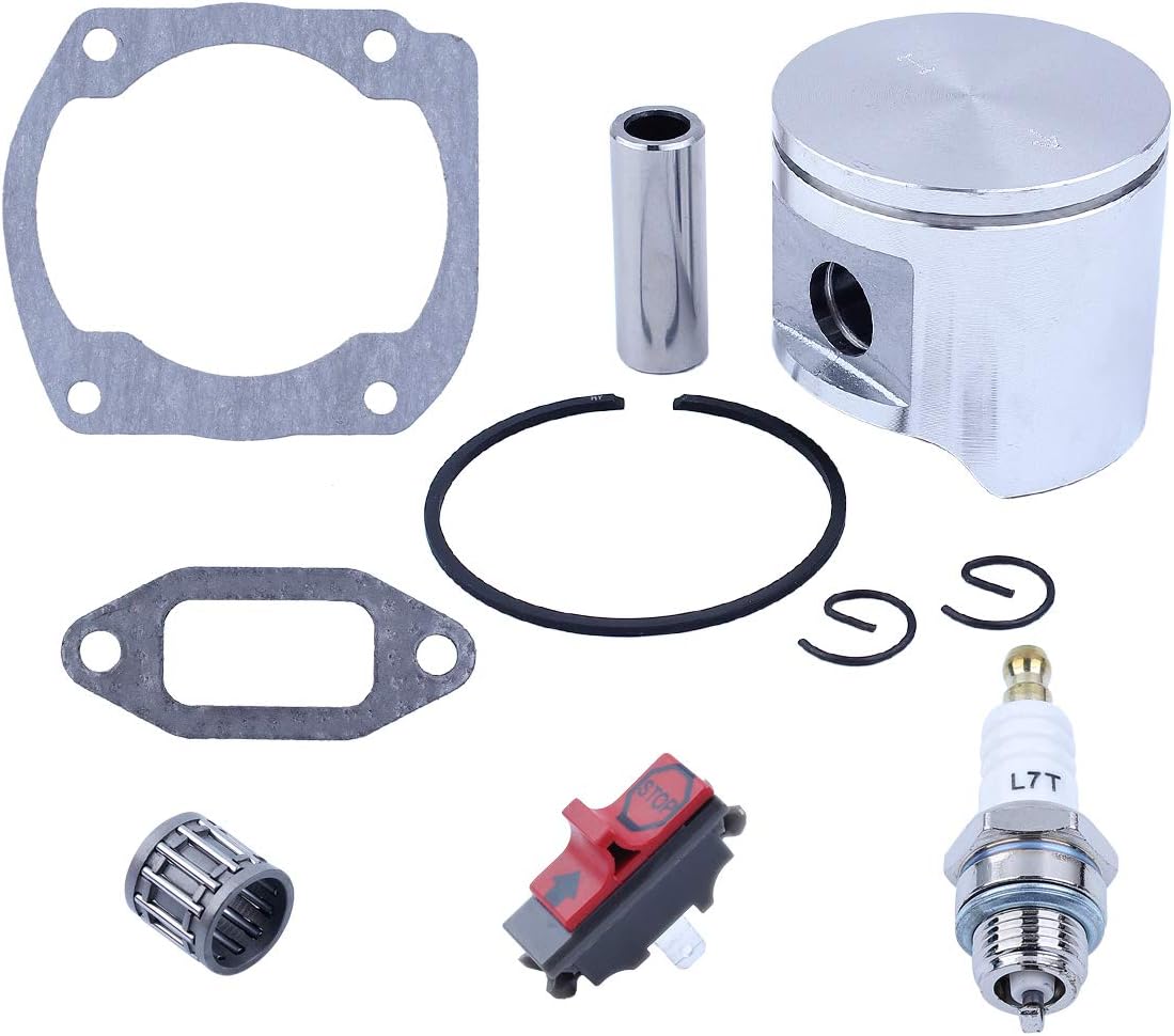 HAISHINE 48mm Piston Gasket Bearing Stop Switch Kit for Husqvarna 365 365XP 371 372 for JONSERED 2165 2065 CS2165 Gas Chainsaws Parts