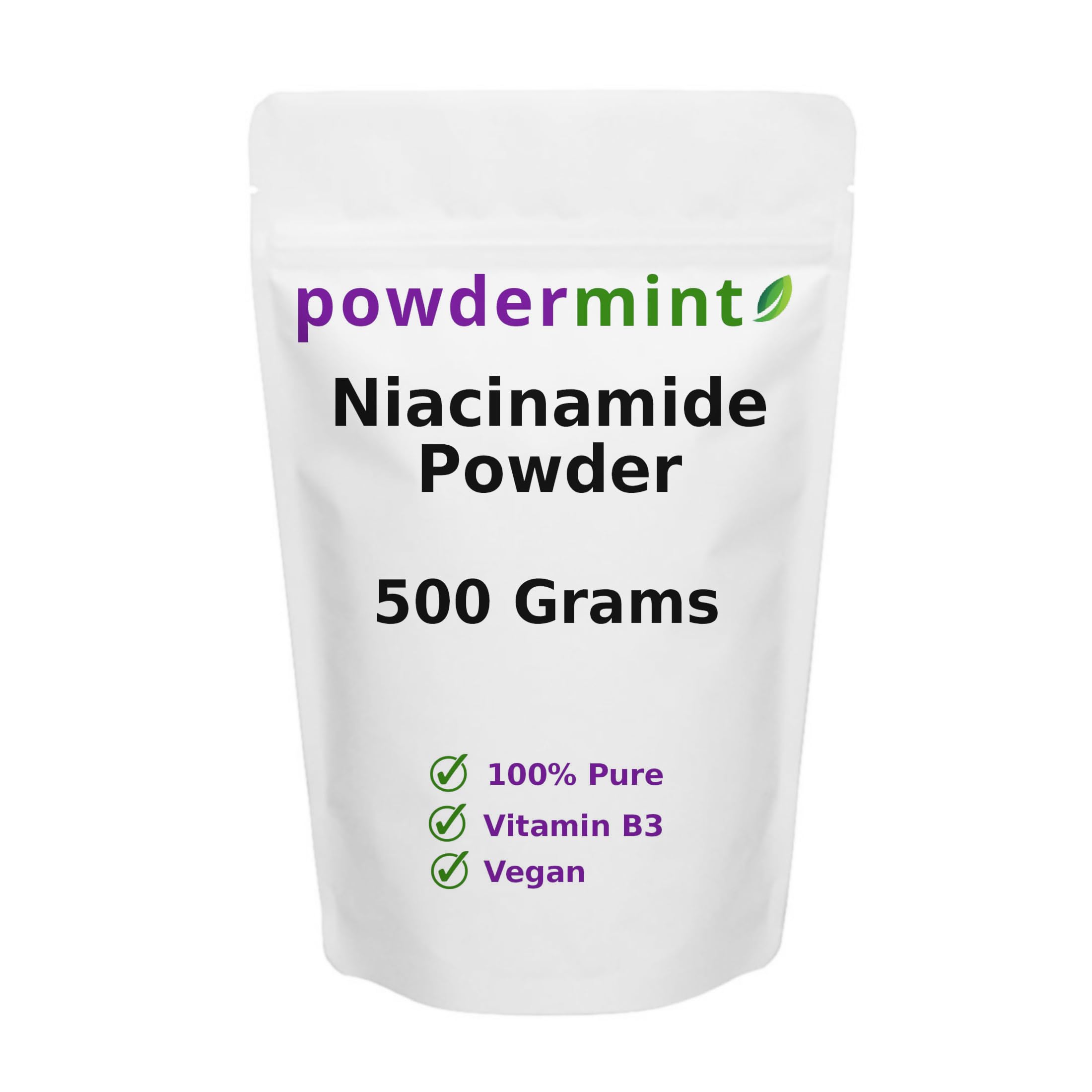 Niacinamide Powder (Vitamin B3 Powder) 100% Pure Niacin 500 mg Flush-Free (498 Grams)
