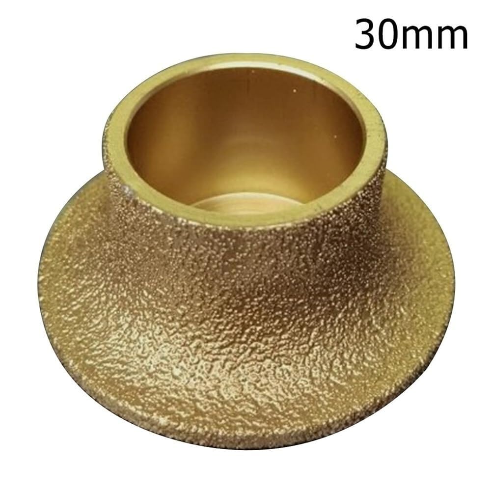 Muela abrasiva soldada al vacío en seco | 74 mm de diámetro, eje de 20 mm, espesor de 30 mm, grano 60(30mm)