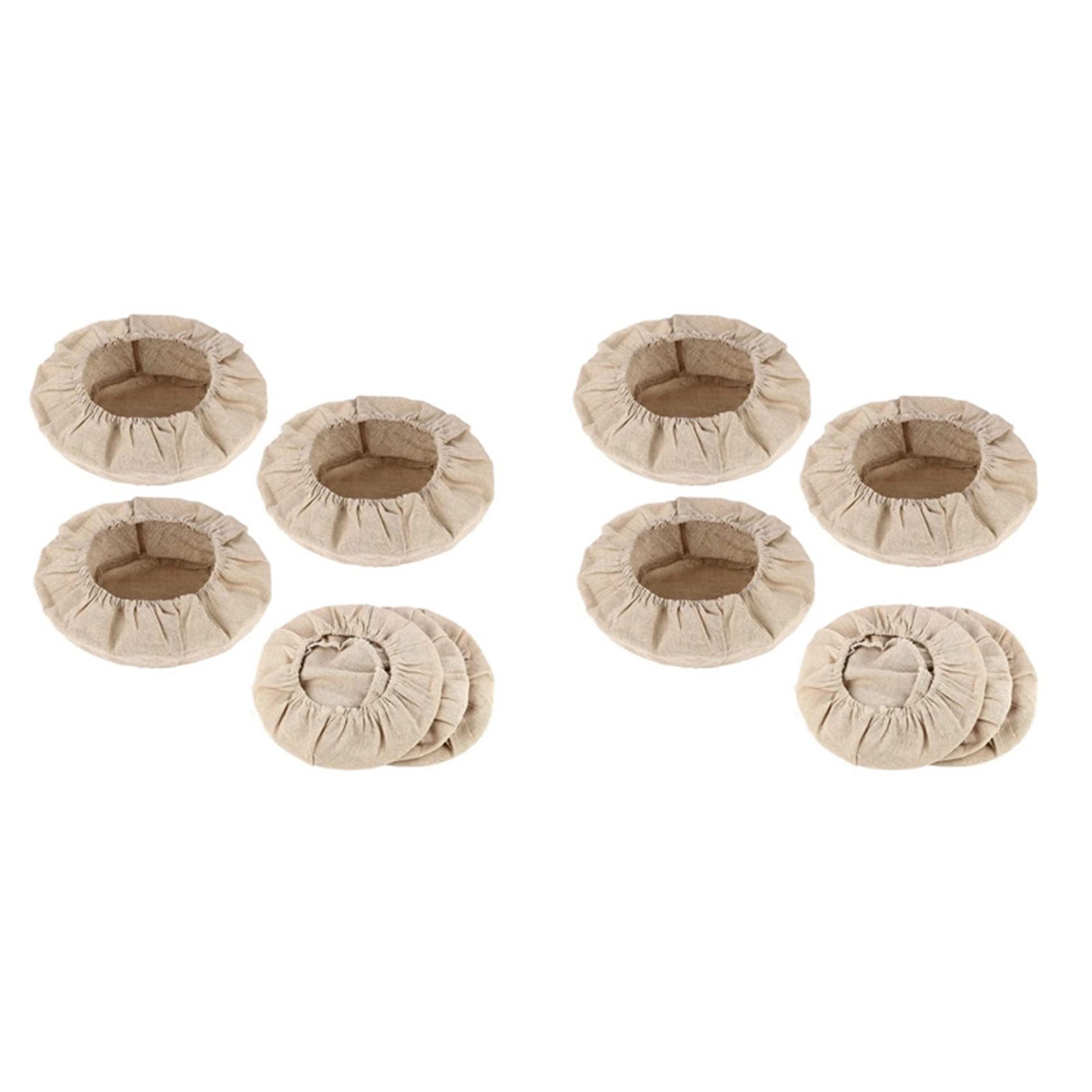 Hndhbfgrt 10X Round Bread Proofing Basket Cloth Liner Sourdough Banneton Proofing Cloth Natural Rattan Baking Dough Basket Cover