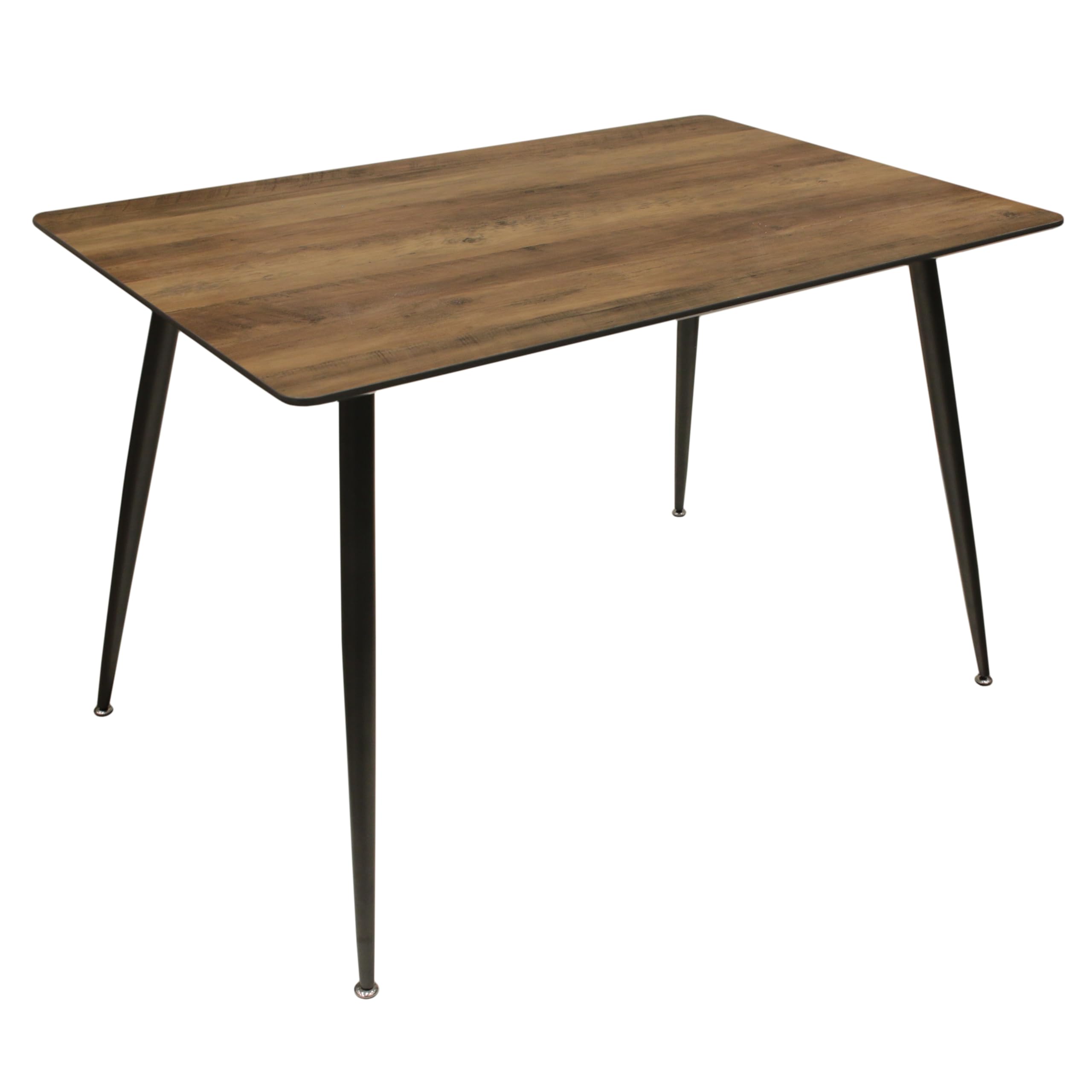 Table à manger moderne 115x75cm bois et métal pour des repas chaleureux en famille
