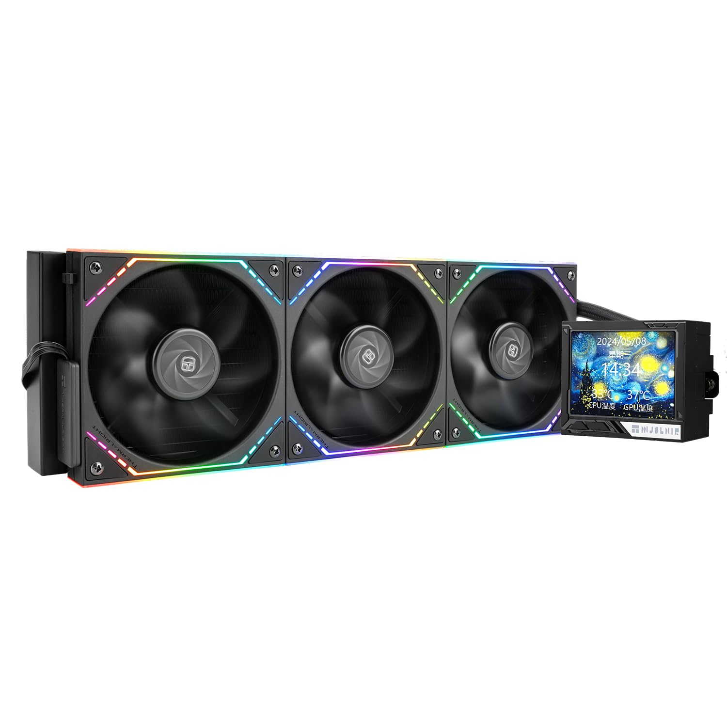 Amazon.com: Thermalright Mjolnir Vision 360 ARGB Black V2 CPU AIO