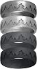 ROQ Silicone Rubber Wedding Ring for Men, Comfort Fit with Enhanced Breathability, Mens Wedding Band, Durable Rubber Engagement Band, Multi Packs, Multi Colors