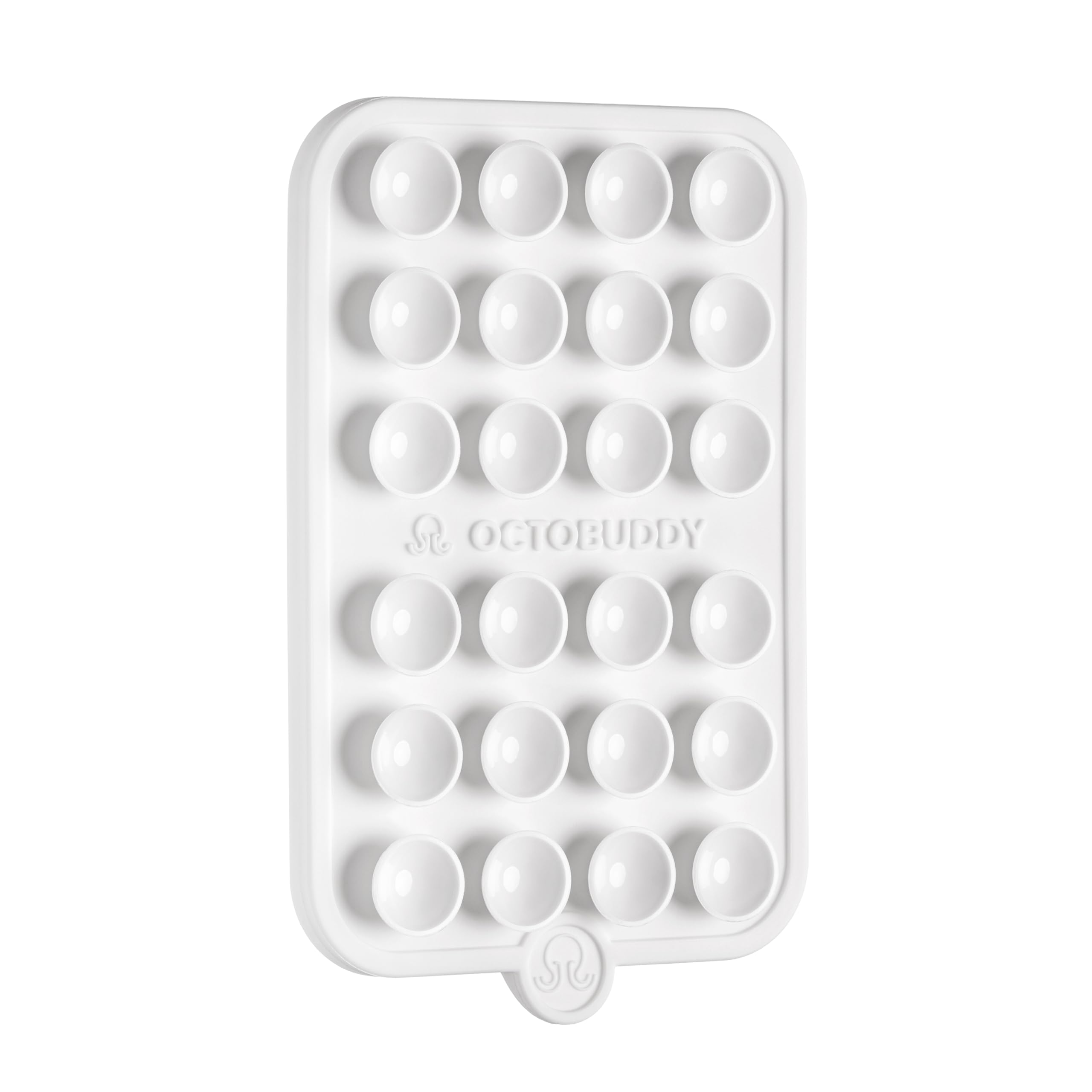 OCTOBUDDY Magnet - Dual Magnetic &amp; Suction Phone Mount - White