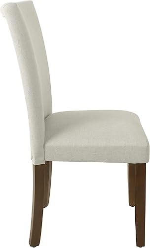 Miniatura 4 de HomePop Silla de comedor clásica Parsons - Tejido gris (juego de 2)