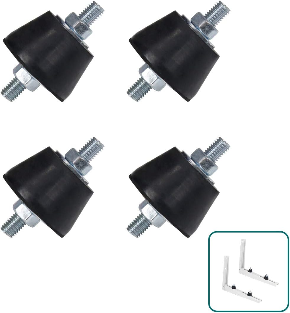 Daisypower Air Conditioner Rubber AntiVibration Mounts Pad, Shock