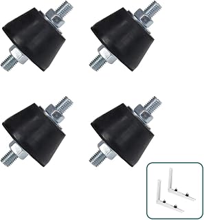 Daisypower Air Conditioner Rubber Anti-Vibration Mounts Pad, Shock Absorbing Isolator Mounting Pads for for Outdoor Ductless Mini Split Units AC Bracket, Condensers,Compressors, M8 (S)