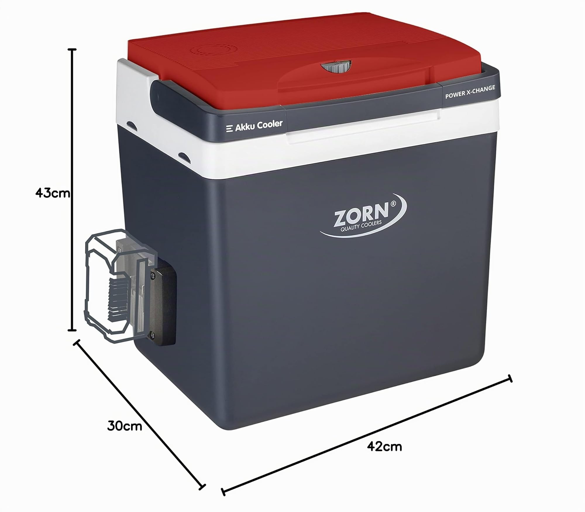 Zorn I Z26 LNE PX passend für 18V Power X-Change Akkus (empfohlene Akku Stärke 18V/6,0 Ah), Grau/Weiß, 770079