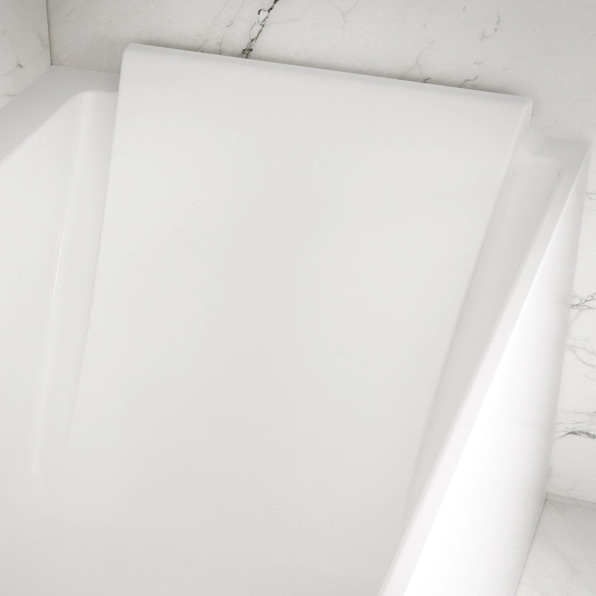 Vasca freestanding Quantum 170 droite bianco L170 x l75 x h58 cm, by SPALINA