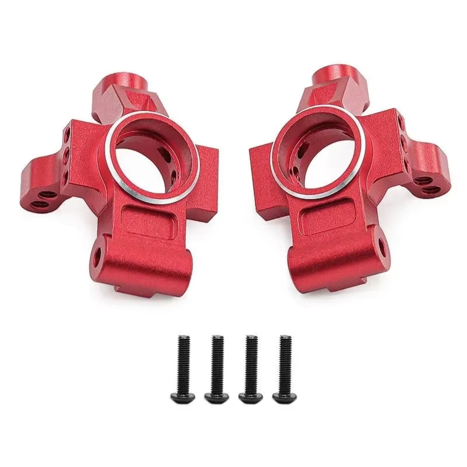 Genérico Juego Nudillos Dirección Desmontables Aleación Aluminio para 1/10 Trepadores Control Remoto Mejoras Coche Reparación Modificar Piezas Accesorios Piezas Coche RC