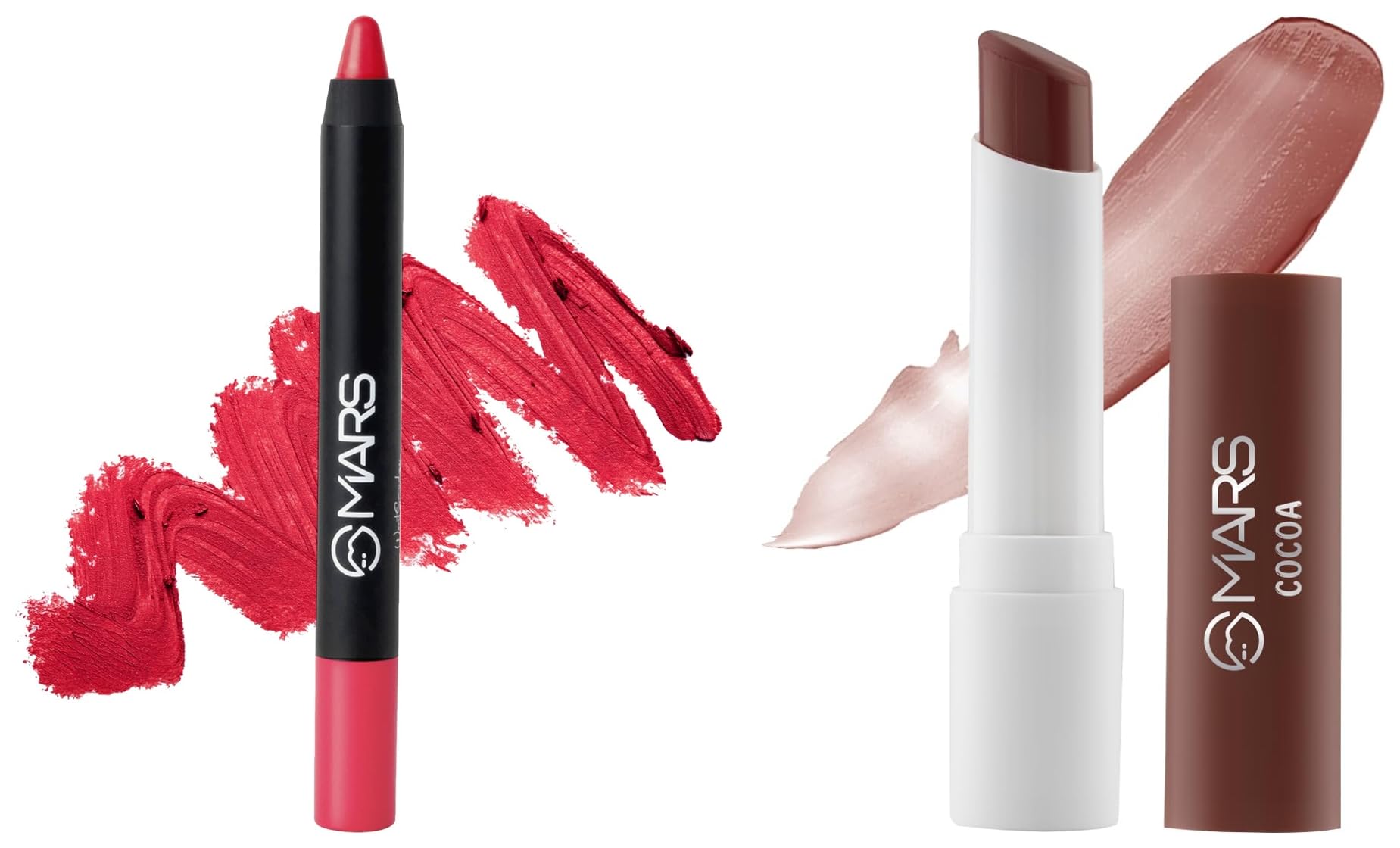 MARS Aqua Splash Tinted Lip Balm Enriched with Shea Butter, Jojoba Oil, Vitamin-E & Cocoa Extra&MARS Long Lasting Crayon Lipstick up to 12 Hours Stay | Matte Finish | Waterproof | Won't Smudge-image-43