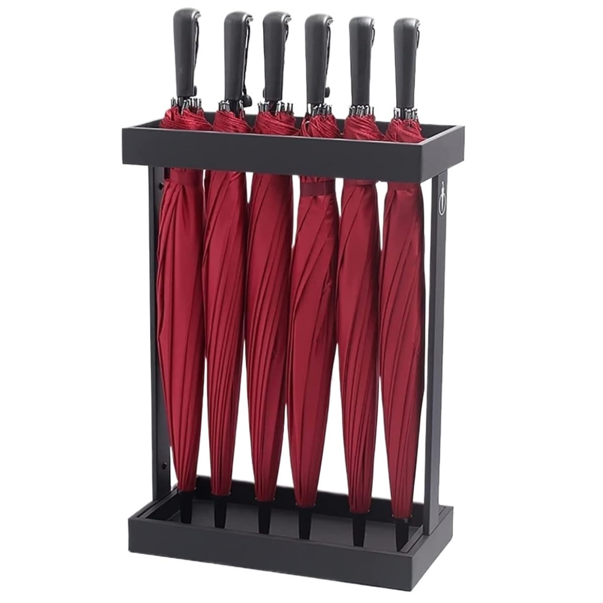 FCXWEVR Stylish Wrought Iron Umbrella Stand for Entryway Home & Office - Durable Umbrella Holder Perfect for Commercial Use Space-Saving Design Elegant Decor Solution