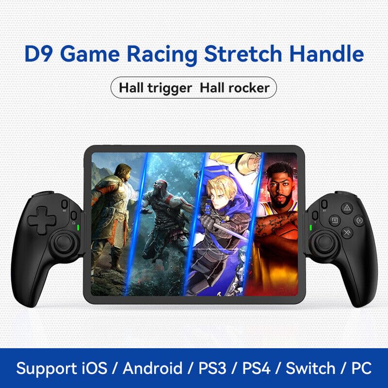 D9 Game Racing Stretch Handle with Hall trigger and Hall rocker