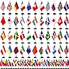 Amazon.com: TSMD 202 Countries International World Desk Flags Set Small ...