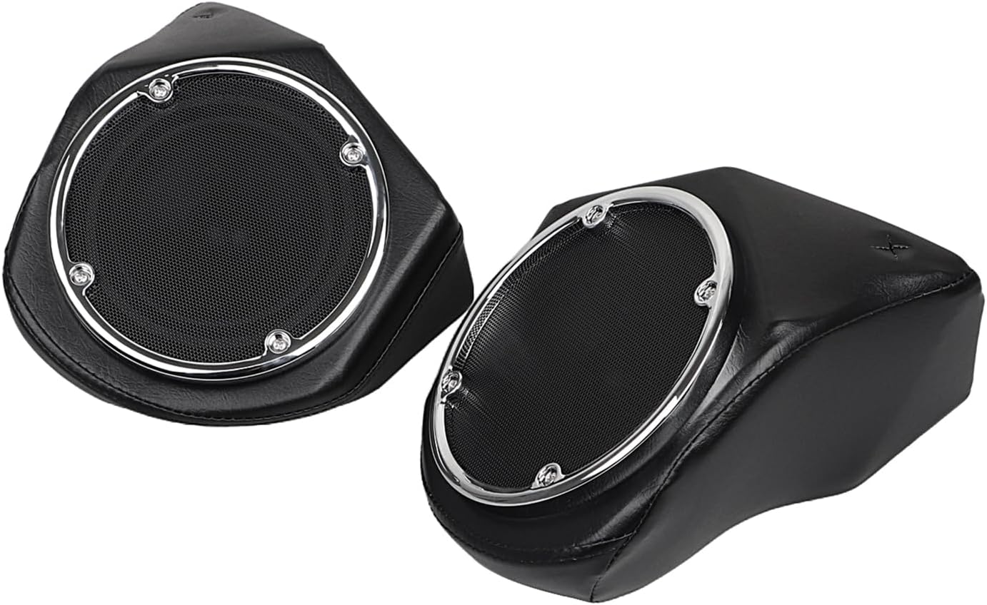 5.25" Trunk Rear Speaker with Speaker Pods for Harley Touring Road Glide Road King Street Glide Trike Ultra-Classic Electra Glide Standard 1998-2013