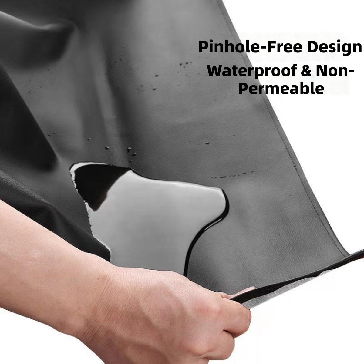 Grembiuli regolabili, Grembiule in PVC Cinghie regolabili Resistente all'olio e nero