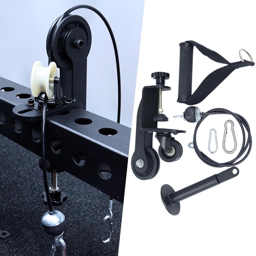 Sangle de bras de fer et poulie de musculation, accessoires pour un équipement de fitness polyvalent à domicile : musculation des biceps, entraînement des -bras, etc.