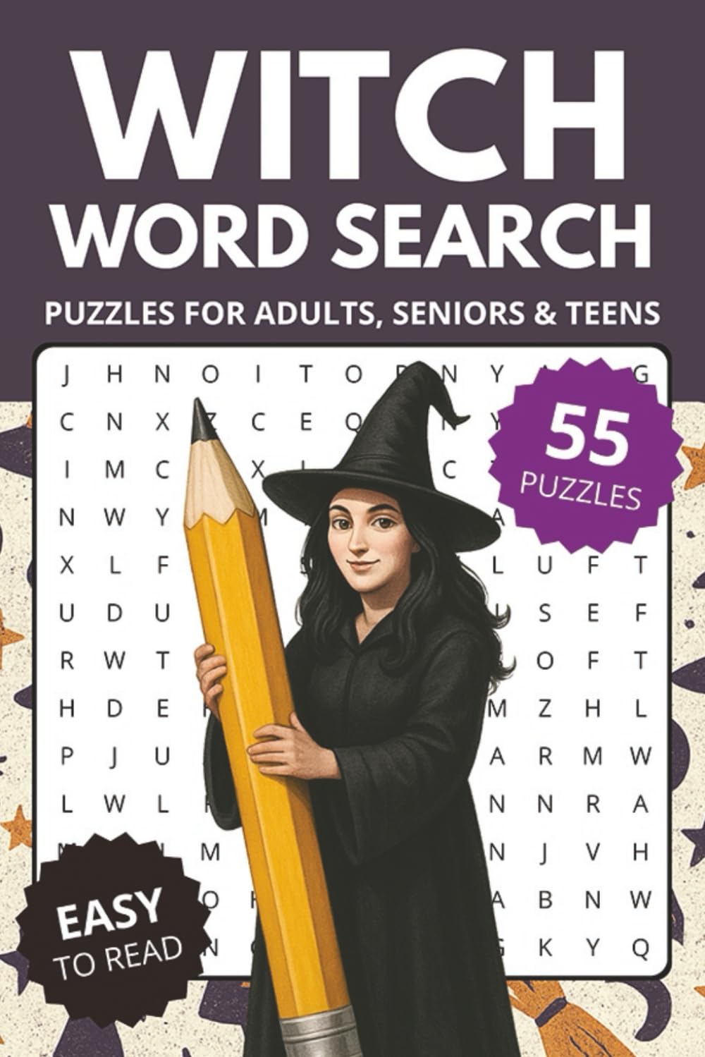 Witch Word Search Book: Word Searches about Witches, Magic & Spells | 6x9 inches, 110 pages, 55 Puzzles | Gift for Vacations, Holidays and Relaxing Times