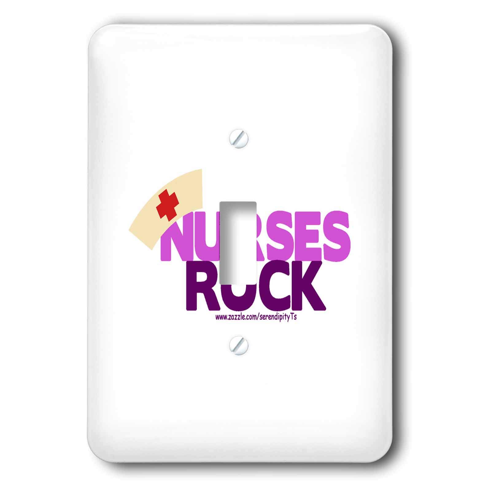 Idée cadeau infirmière avec l'interrupteur à baïonnette Nurses Rock 3dRose