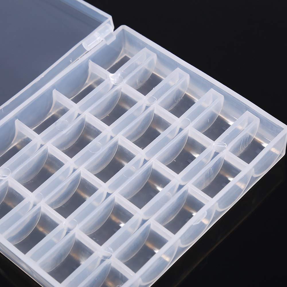 28 sleuven spoelorganizer voor naaimachine, lege kunststof spoel-opberghoes, praktisch
