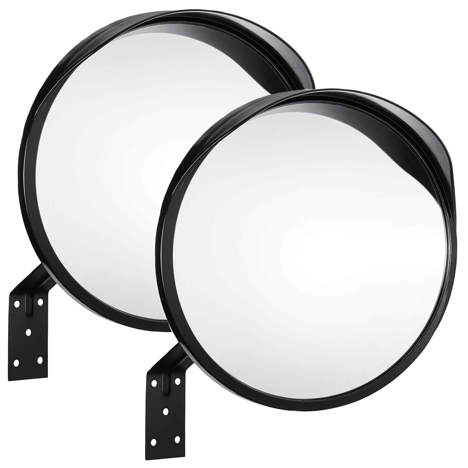 ONVAYA® Verkehrsspiegel 30 cm | Konvexspiegel zur Einsicht von toten Winkeln | Sicherheitsspiegel | Überwachungsspiegel | Panoramaspiegel (2 Stück)