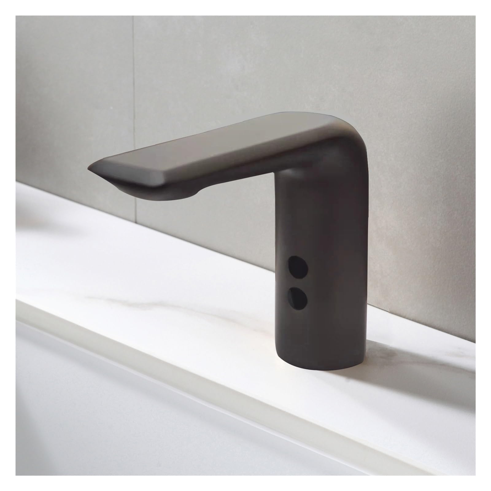Grifos inteligentes de latón con sensor automático y mezclador gris de baño
