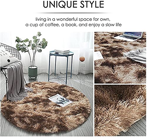 Tapis moelleux à poils longs lavable salon 200x200 - 4
