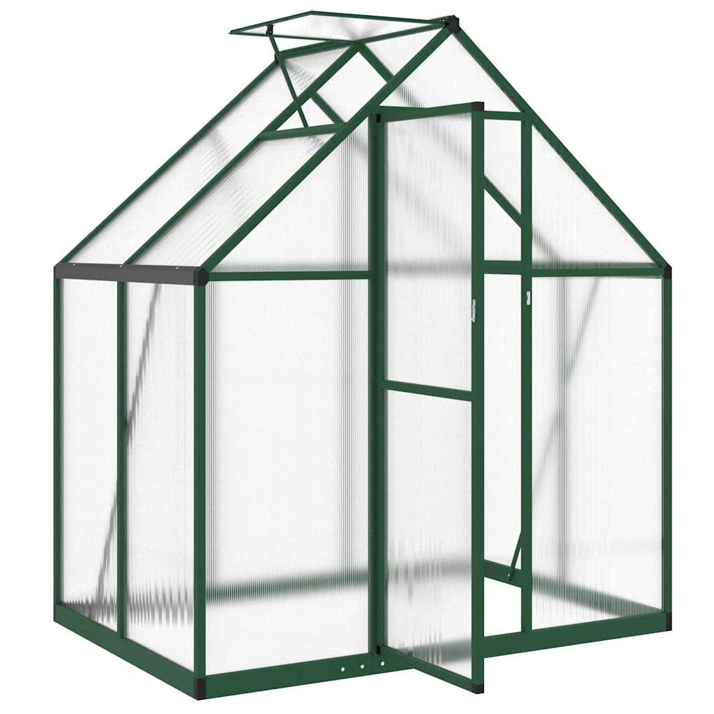 Furniture Item Home Gewächshaus mit Fundamentrahmen grün 169x114x195cm Aluminium-Möbel