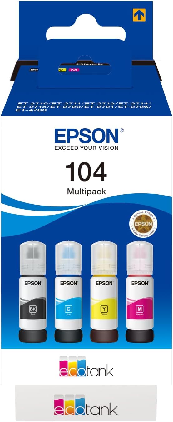 104 EcoTank 4-colour Multipack (260 ml)
