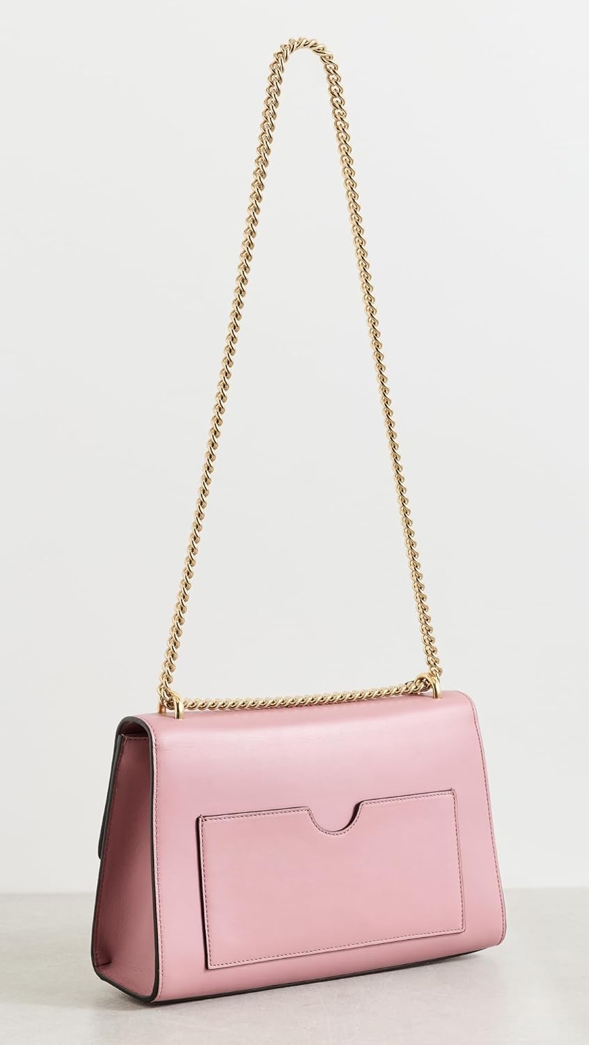 Gucci What Goes Around Comes Around Women's Pre-Loved Pink Leather Padlock Shoulder Medi Bag - Image 3
