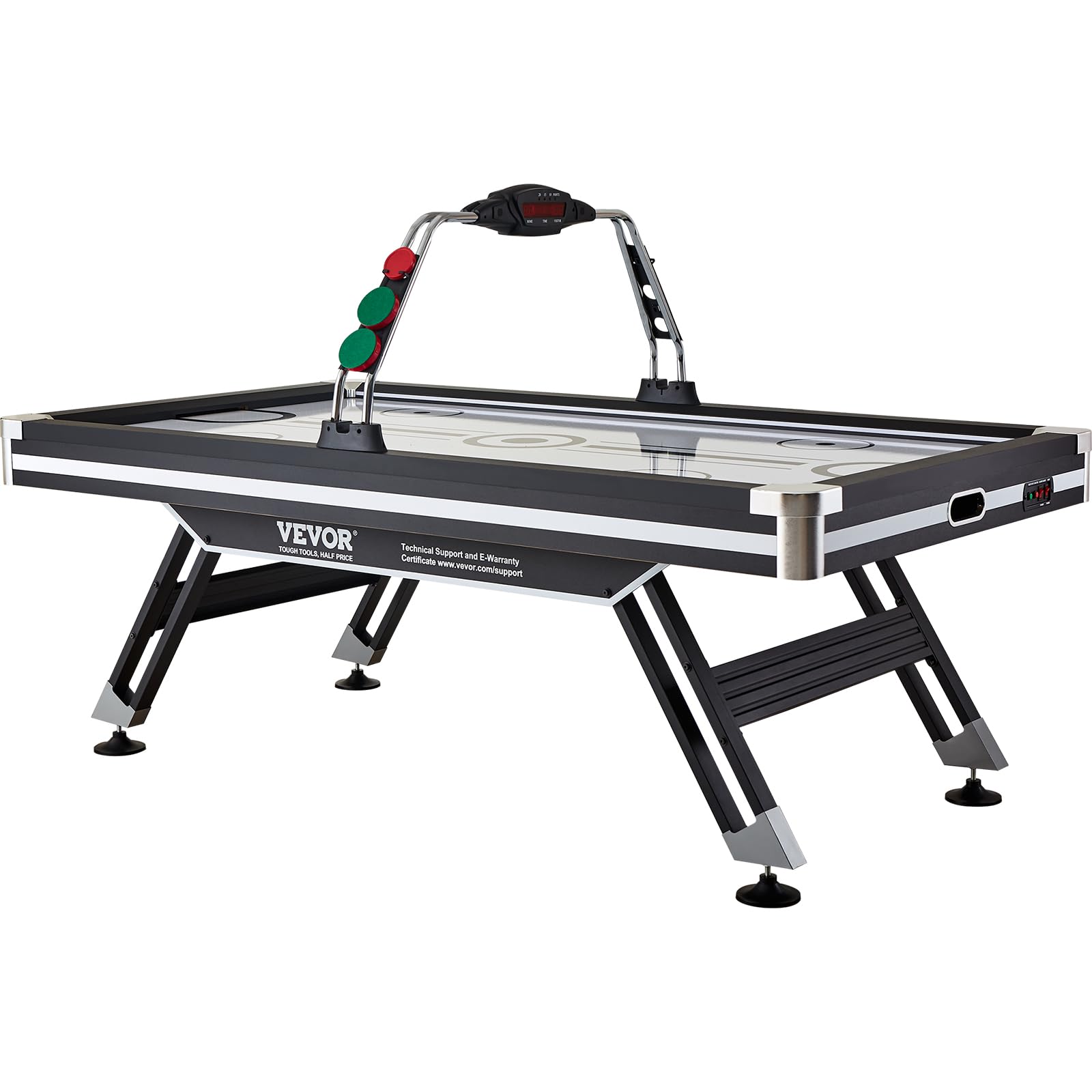 VEVOR Tavolo da Gioco ad Aria Compressa LED con 2 Dischi, 2 Spingitori, Sistema Punteggio Elettronico