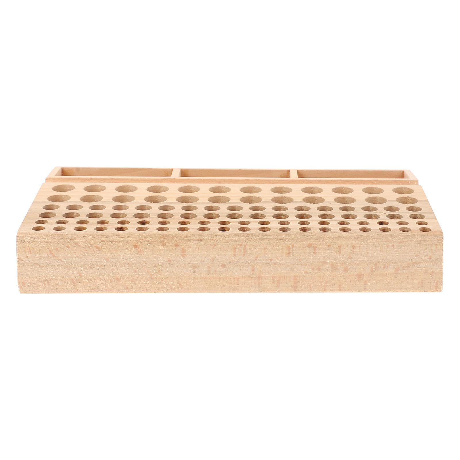Abaodam Porta Utensili in Pelle in Legno per Artigiani, Fori Multipli
