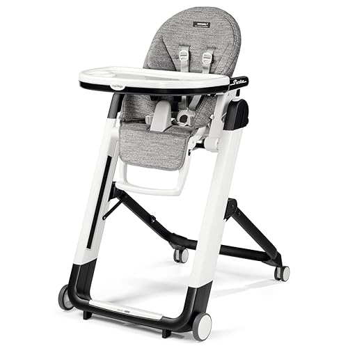Peg Perego Siesta - Silla alta plegable compacta multifuncional, desde el nacimiento hasta el niño pequeño, reclinable y silla alta - Made in Italy