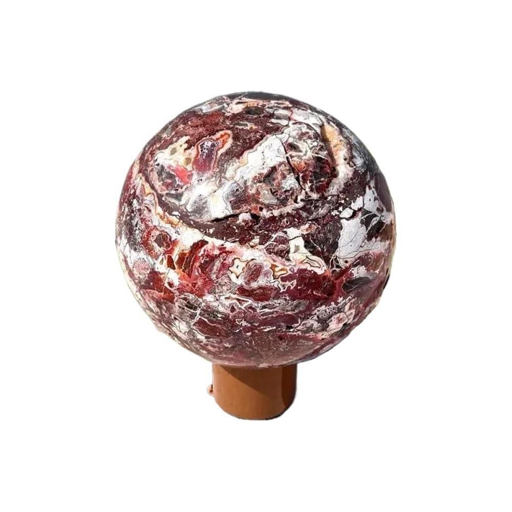 DPURPIWADY 1pc 7-8cm Agate Sphere Marbled Crystal Decor