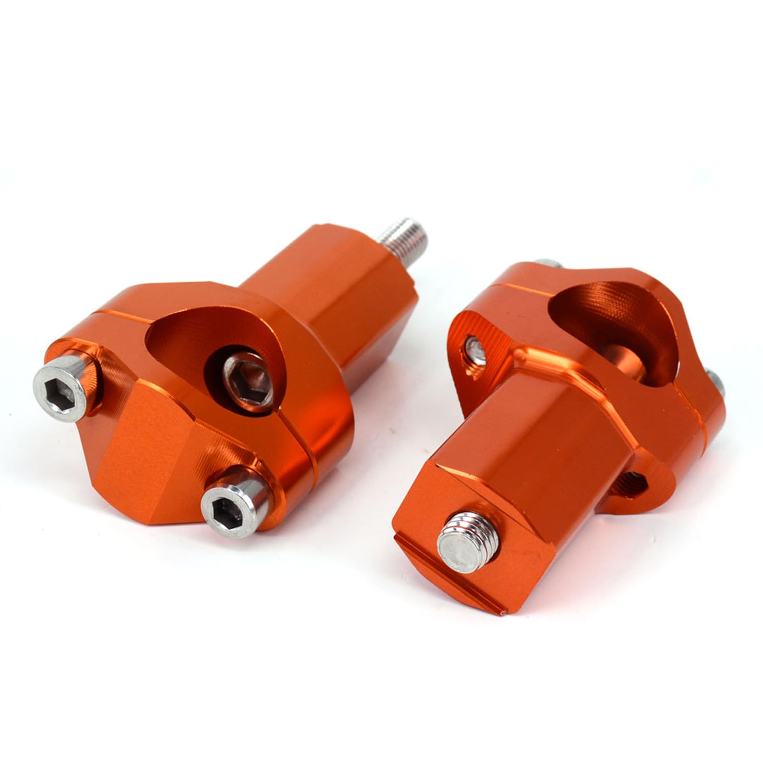1 1/8" 28mm Riser Manubrio Moto,Supporti Manubrio Riser Manubrio Morsetto per 125-530 SX SX-F EXC XC-W XCF-W EXC-F FC250/350/450 TC125/250 FX350/450 TX300 Arancione