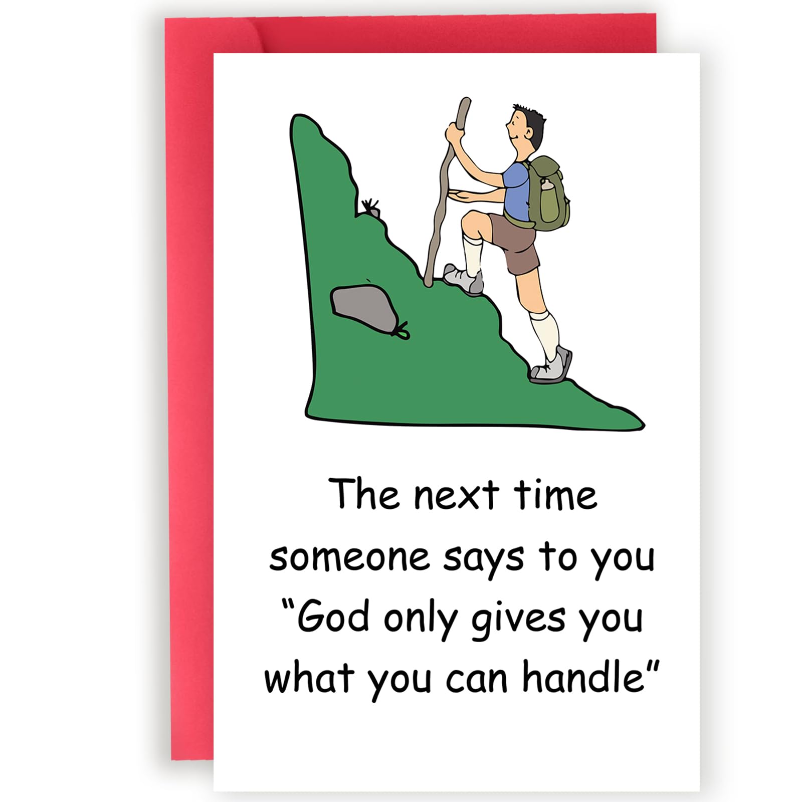 Abeletree Funny Encouragement Gifts for Men Women, Support Card, Get Well Cards, Promotion Card, Cheer Up Gift for Him Her Coworker Friends