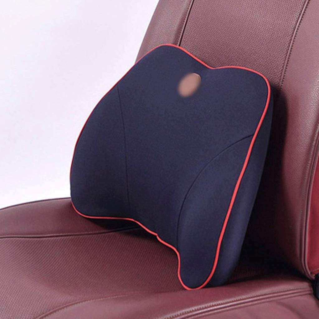 Oreiller lombaire de soutien ergonomique noir pour chaise de bureau