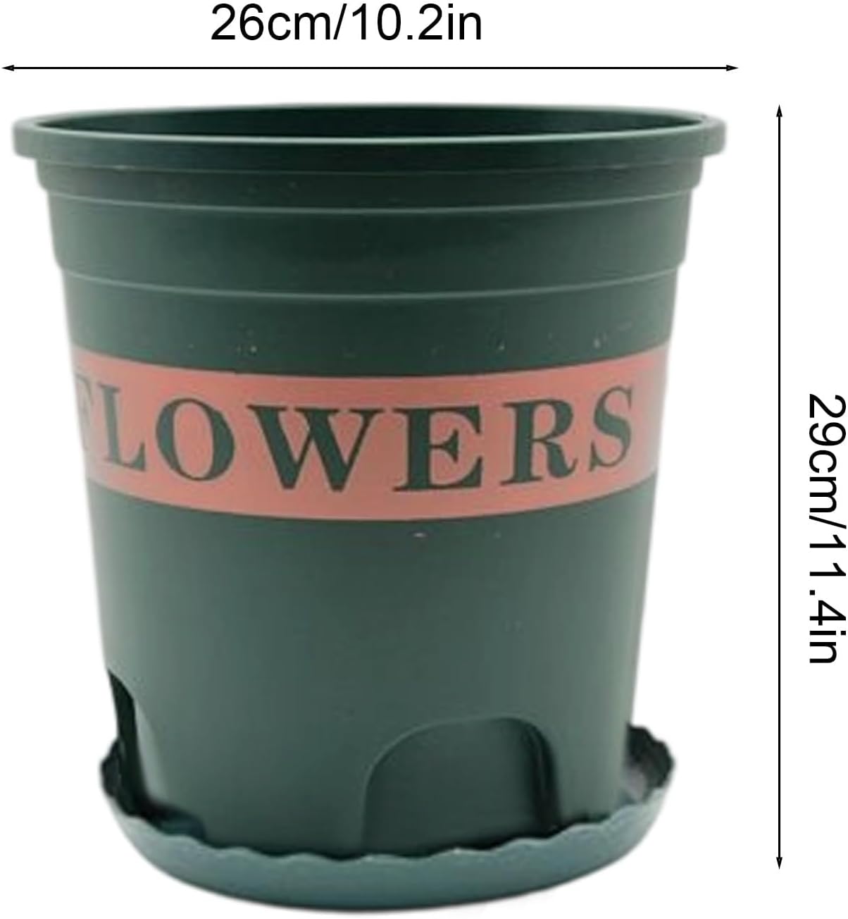 Nursery Pots with Drainage - 5 Pieces Starter Kit for Indoors | Planter Grow Plants | For Gardeners Growers Balcony Garden Vegetables Fruits Patio Flower Beds Greenhouse