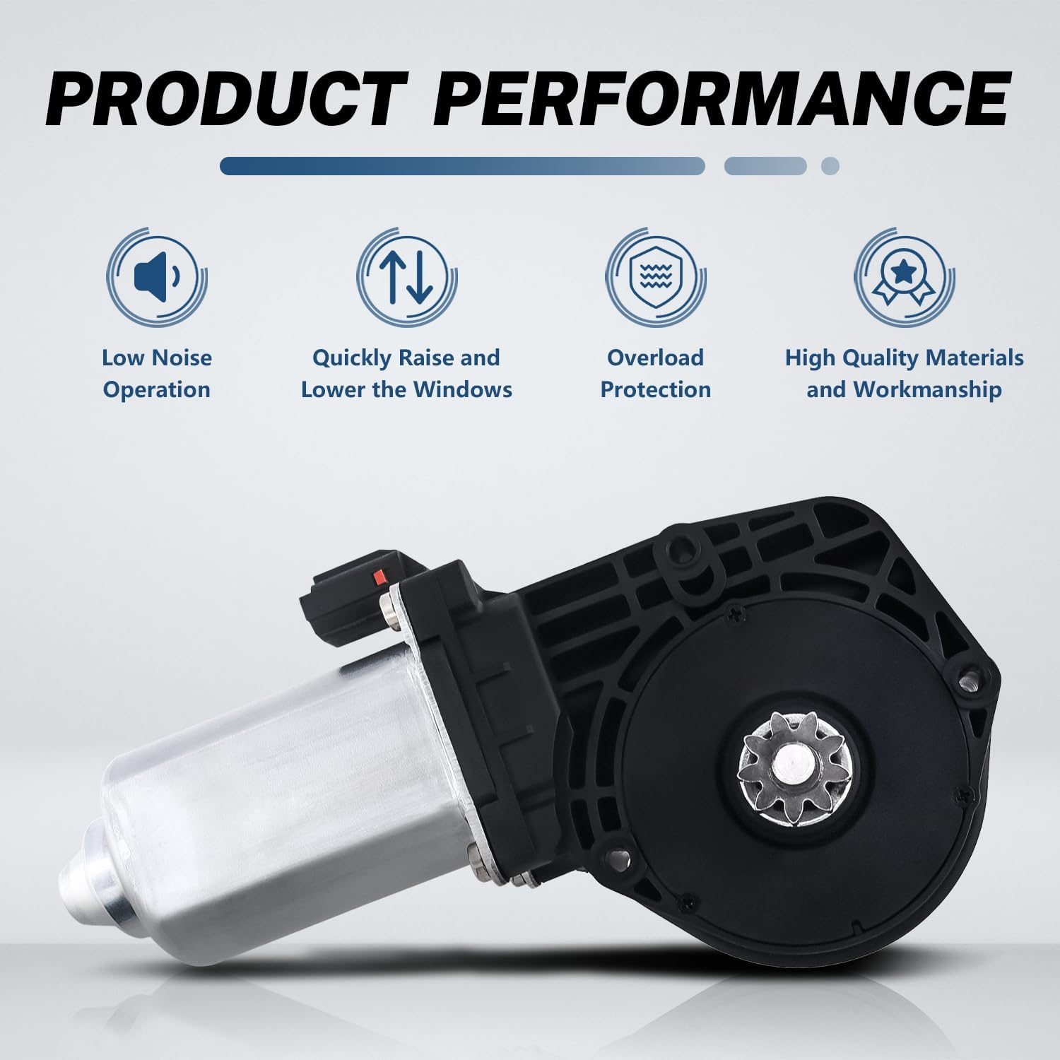 KELOKE Power Window Motor Compatible with Ford E-150/250/350 1981-90, F-150/250/350 81-96, Aerostar 1986-89, Bronco 1981-96, Country Squire 1965-91, Custom 1965-72, Replace# 742-251 E3AZ5423394A