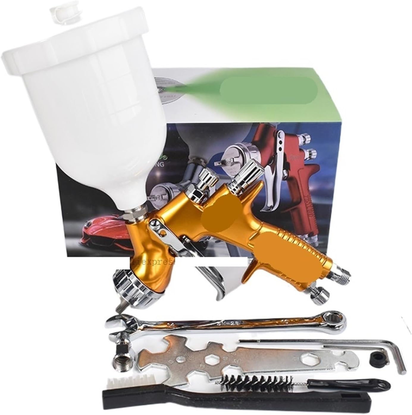 1pc High Efficiency Spray Spray Paint 1.3mm Water Based Air Paint Spray for Painting Cars