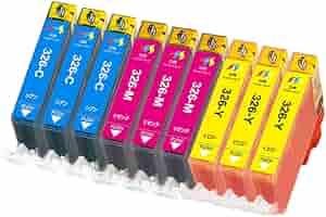 Canon使用済みインク Amazon.co.jp: Canon インク 326系326 c 326 m bci-326y各3本計9